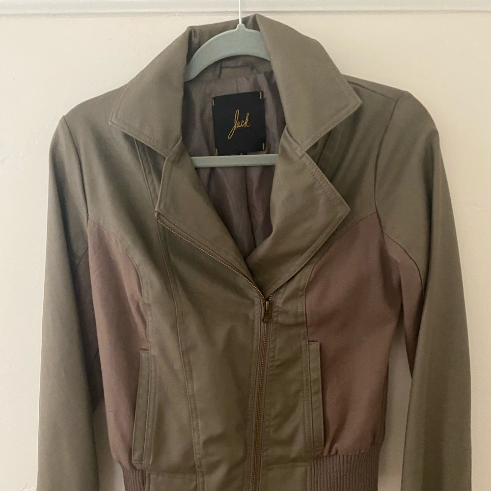 Faux leather jacket